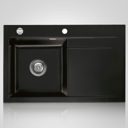 Zlewozmywak Systemceram STEMA 80 LEWA KOMORA NERO 50550168